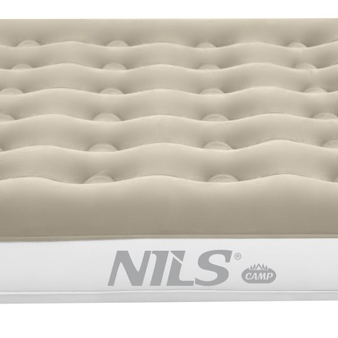 NILS CAMP NC2803 MATERAC TURYSTYCZNY DMUCHANY 203X152X22 CM BEŻOWY NILS CAMP