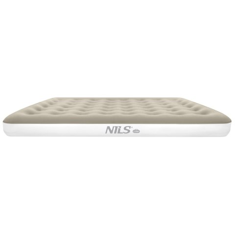 NILS CAMP NC2803 MATERAC TURYSTYCZNY DMUCHANY 203X152X22 CM BEŻOWY NILS CAMP