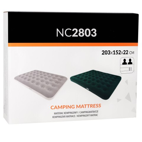 NILS CAMP NC2803 MATERAC TURYSTYCZNY DMUCHANY 203X152X22 CM BEŻOWY NILS CAMP