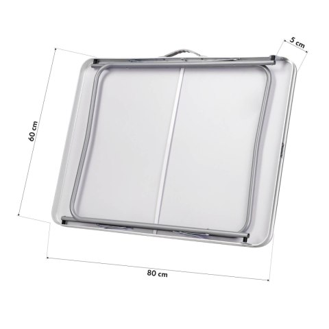 NILS CAMP NC3401 STÓŁ KEMPINGOWY 80x60x70 CM CIEMNOSZARY NILS CAMP