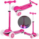 Balansowa hulajnoga SCOOTER 3-kołowa KOLOROWE ŚWIATEŁKA i MUZYKA SP0812