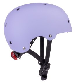 Kask rowerowy dla dzieci perfect fit FLOWER BIKE - Love 2 RIDE, rozm. S, 50-54 cm z lampką LED i klipsem magnetycznym Lawendowy