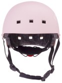 Kask rowerowy dla dzieci perfect fit HEART BIKE - Love 2 RIDE, rozm. S, 50-54 cm z lampką LED i klipsem magnetycznym Różowy