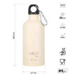 NILS CAMP NC3801 BUTELKA TURYSTYCZNA 550ML BEŻOWA NILS CAMP