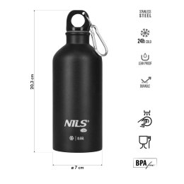 NILS CAMP NC3801 BUTELKA TURYSTYCZNA 550ML CZARNA NILS CAMP