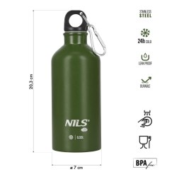 NILS CAMP NC3801 BUTELKA TURYSTYCZNA 550ML ZIELONA NILS CAMP