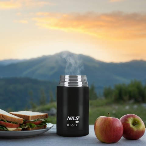 NILS CAMP NC3802 TERMOS OBIADOWY 1000ML CZARNY NILS CAMP
