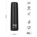 NILS CAMP NC3803 TERMOS TURYSTYCZNY 500 ML CZARNY NILS CAMP