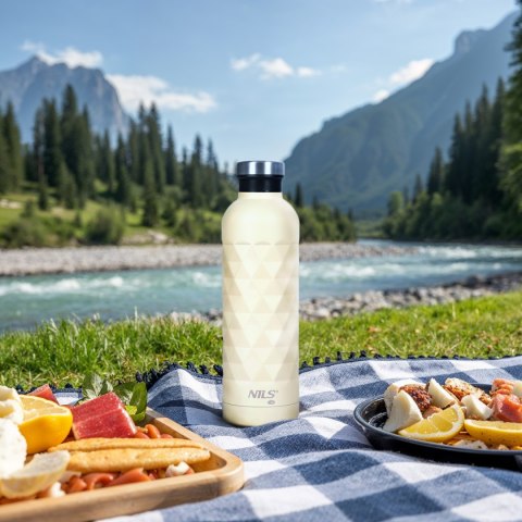 NILS CAMP NC3805 BUTELKA TURYSTYCZNA 750ML BEŻOWA NILS CAMP