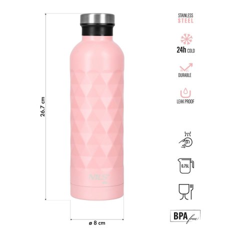 NILS CAMP NC3805 BUTELKA TURYSTYCZNA 750ML RÓŻOWA NILS CAMP