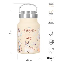 NILS CAMP NC3806 BUTELKA NA WODĘ 520ML STALOWA FOREST NILS CAMP