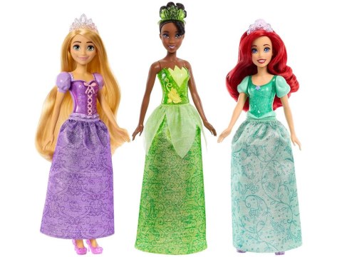 Mattel Disney Princess Zestaw 3 lalek: Ariel + Tiana + Roszpunka ZA6036