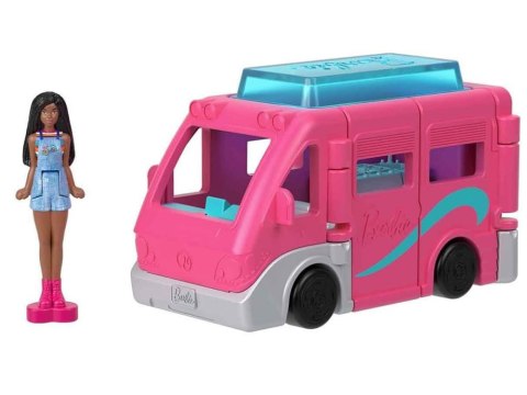 Mattel Mini Barbie Land Lalka turystka + autko kamper ZA6038 C