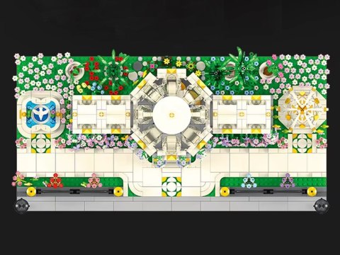 Klocki Neoklasyczny OGRÓD BOTANICZNY z efektami świetlnymi 2397ele ZA5761