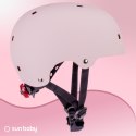 Kask rowerowy dla dzieci perfect fit HEART BIKE - Love 2 RIDE, rozm. S, 50-54 cm z lampką LED i klipsem magnetycznym Różowy