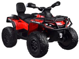Quad na akumulator dla dzieci 2 osob CAN-AM OUTLANDER 4x4 Panel LED PA0326 czerwony