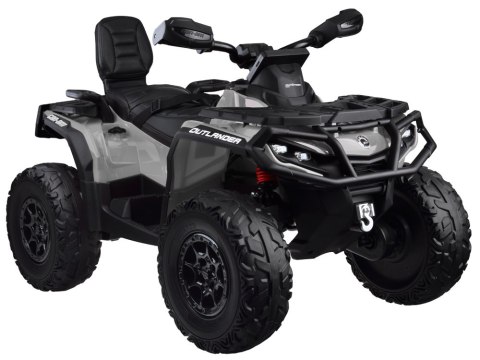 Quad na akumulator dla dzieci 2 osob CAN-AM OUTLANDER 4x4 Panel LED PA0326 szary
