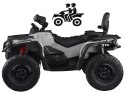 Quad na akumulator dla dzieci 2 osob CAN-AM OUTLANDER 4x4 Panel LED PA0326 szary