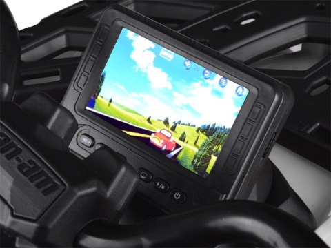 Quad na akumulator dla dzieci 2 osob CAN-AM OUTLANDER 4x4 Panel LED PA0326 szary