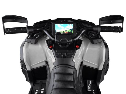 Quad na akumulator dla dzieci 2 osob CAN-AM OUTLANDER 4x4 Panel LED PA0326 szary