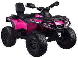 Quad na akumulator dla dzieci 2 osob CAN-AM OUTLANDER 4x4 Panel LED PA0326 różowy