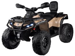 Quad na akumulator dla dzieci 2 osob CAN-AM OUTLANDER 4x4 Panel LED PA0326 beżowy