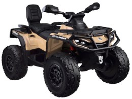 Quad na akumulator dla dzieci 2 osob CAN-AM OUTLANDER 4x4 Panel LED PA0326 beżowy