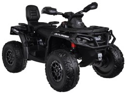 Quad na akumulator dla dzieci 2 osob CAN-AM OUTLANDER 4x4 Panel LED PA0326 czarny