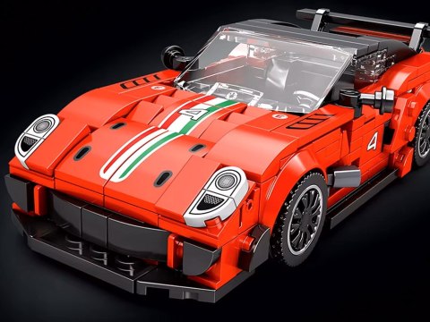 Klocki techniczne Supersportowe auto CZERWONE spojler 413-ele ZA5261