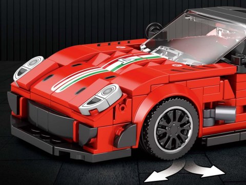 Klocki techniczne Supersportowe auto CZERWONE spojler 413-ele ZA5261