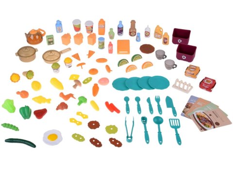 Interaktywna brązowa kuchnia dla dzieci+efekty: światło dźwięk para ZA5765