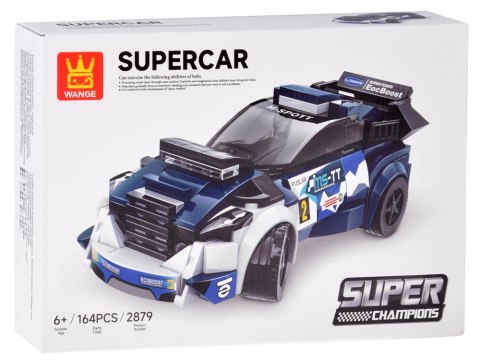 Klocki techniczne Sportowe auto GRANATOWE 164-elementy + naklejki ZA5745