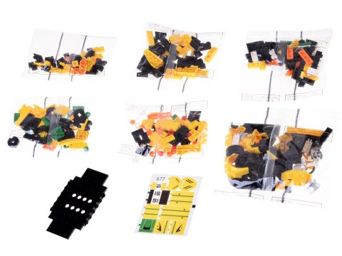 Klocki techniczne Sportowe auto P1 GTR ŻÓŁTO-ZIELONE 368-ele ZA5781