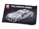 Klocki techniczne Sportowe auto SZARE z lat 60. 437-ele ZA5783