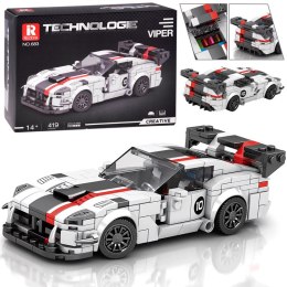 Klocki techniczne Supersportowe auto BIAŁY VIPER spojler 419-ele ZA5784