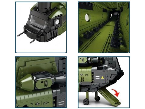 Reobrix Licencjonowane Klocki Helikopter CH-47 Chinook 1458 ele ZA5802
