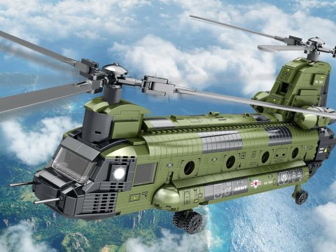 Reobrix Licencjonowane Klocki Helikopter CH-47 Chinook 1458 ele ZA5802