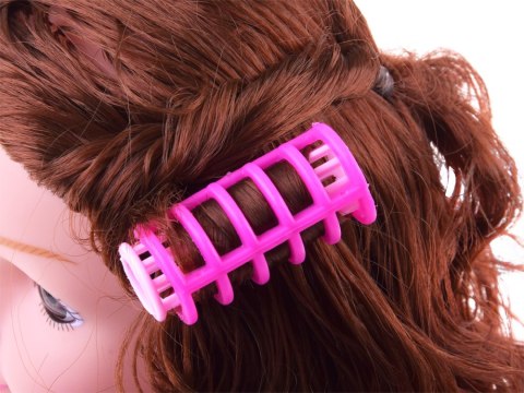 Głowa do czesania 20 cm LALKA SZATYNKA z akcesoriami fryzjerskimi ZA5838