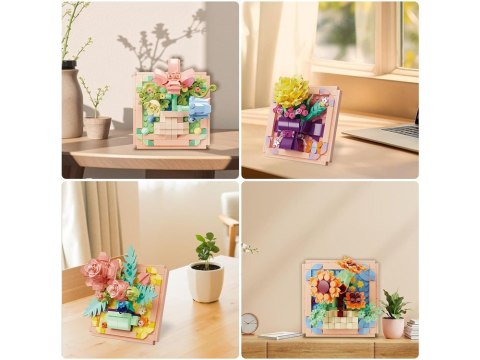 Klocki techniczne SERIA: Oddech wiosny - KWIATY W RAMCE ponad 200ele ZA5815