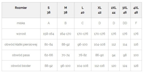 SPIN STRÓJ KĄPIELOWY S-3300-3304 CZARNY 38/M