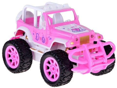 Autko dla lalki Różowy Samochód Terenowy z pilotem dla dziewczynek ZA5909