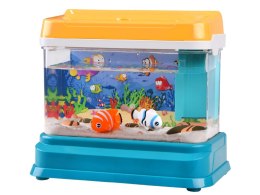 Interaktywne podświetlane Akwarium lampka + magnetyczne rybki ZA4367