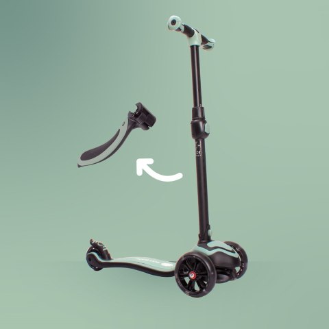 Rowerek biegowy hulajnoga deskorolka Flash 3 w 1 z kołami LED - zielony