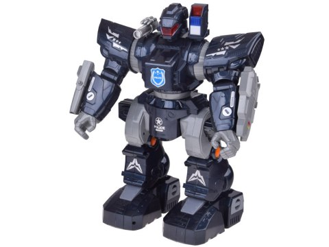 Zdalnie sterowany ROBOT POLICYJNY - chodzi, tańczy, strzela i świeci RC0731