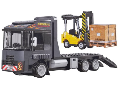 Klocki techniczne POJAZDY 1:42 - Tir z lawetą i wózek widłowy 404ele ZA5722