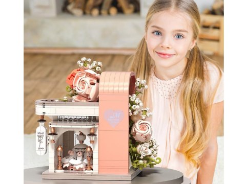 Klocki Romantyczna sala ślubna z witryną + kwiaty i suknia 1047-ele ZA5739