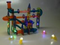 ŚWIECĄCE Klocki magnetyczne 3D - Zbuduj tor kulkowy KULODROM 116-ele ZA5894