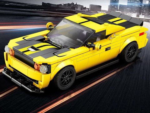 Klocki techniczne 319-elementów + naklejki Żółte Sportowe Auto ZA5260