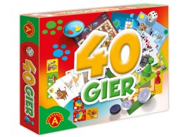 Alexander Zestaw 40 gier planszowe rodzinne karciane GR0647