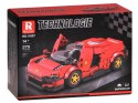 Klocki techniczne Futurystyczne auto CZERWONE drzwi unoszone 275-ele ZA5794